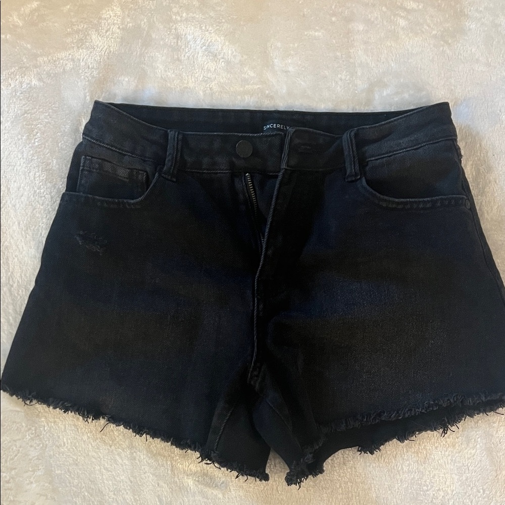 Sincerely Jules Dark Denim Jean Shorts